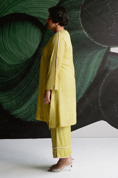 Lime Green Kurta Set