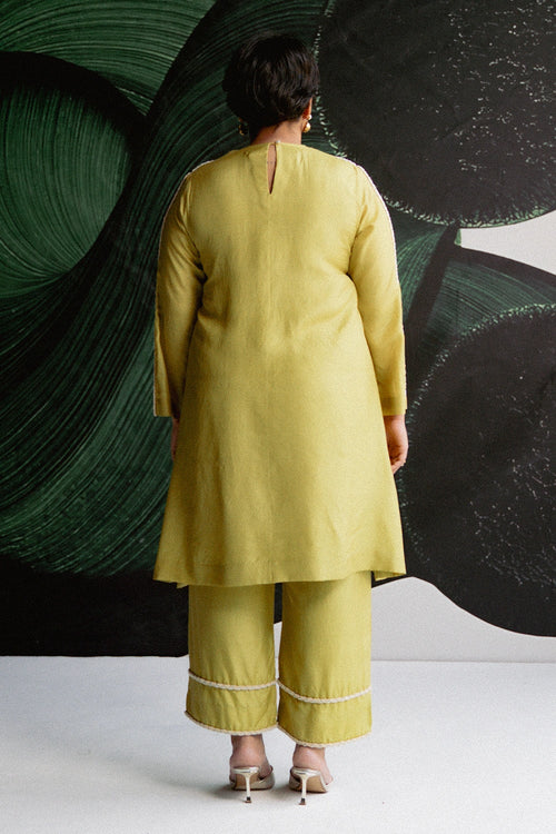 Lime Green Kurta Set