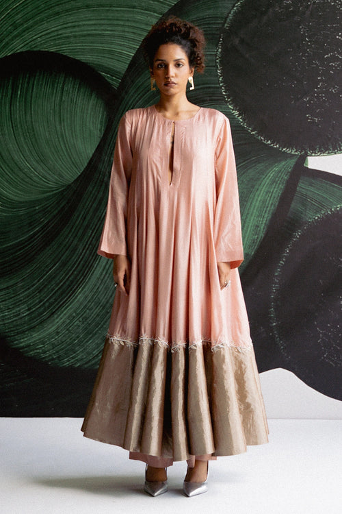 Pink Anarkali Kurta Set