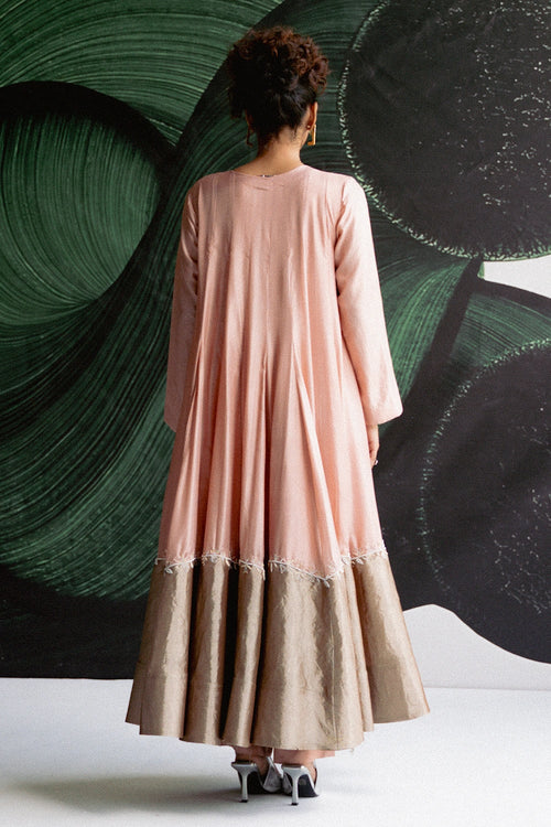 Pink Anarkali Kurta Set