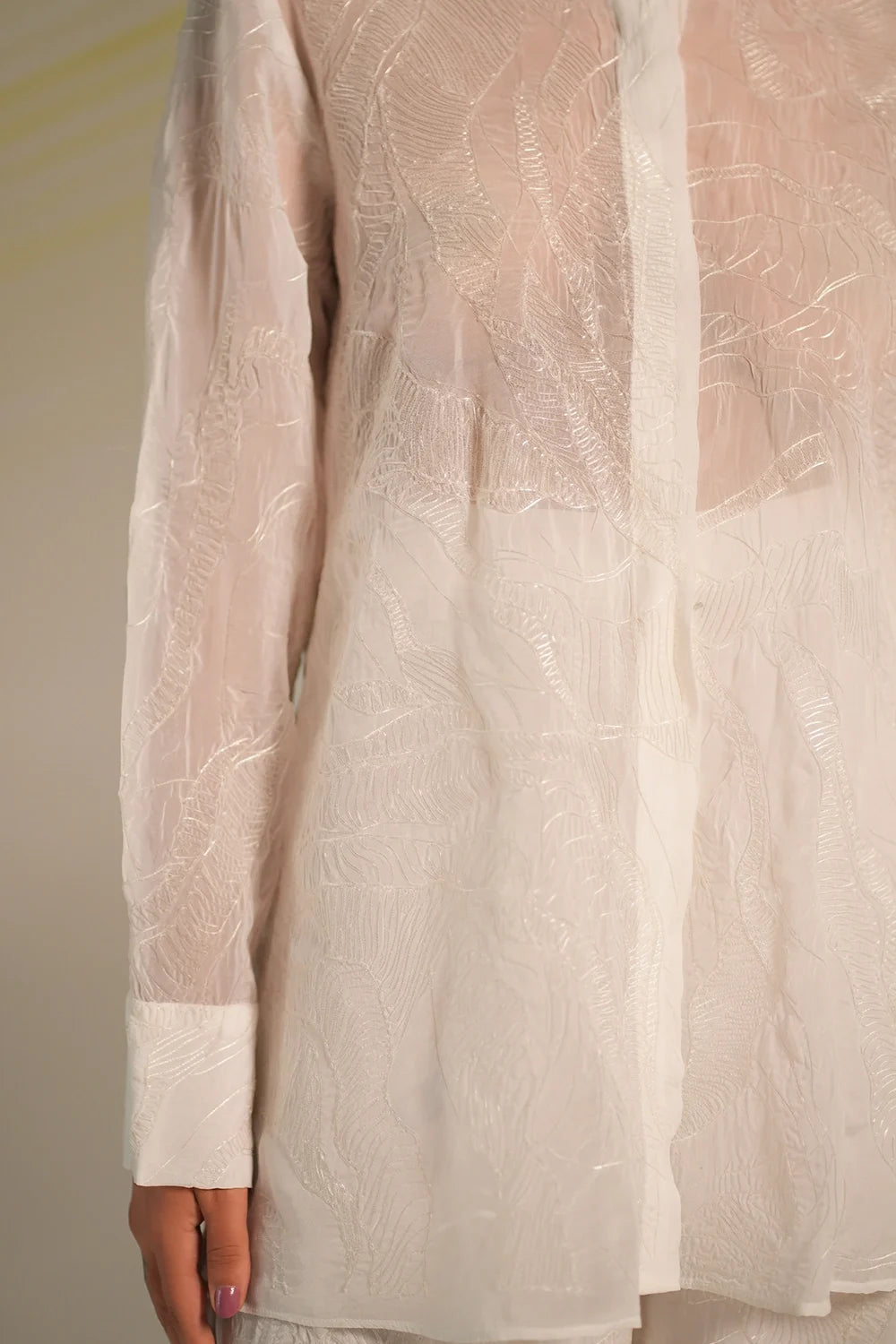 White Mystic Shirt And Trousers Set