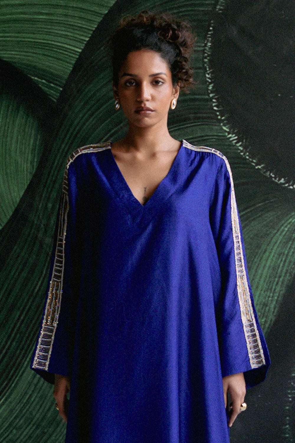 Blue Silk Kurta Set