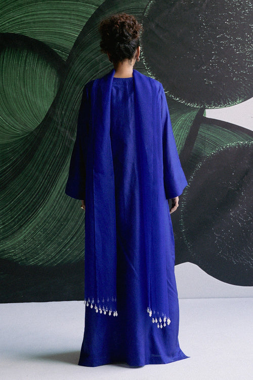 Blue Silk Kurta Set