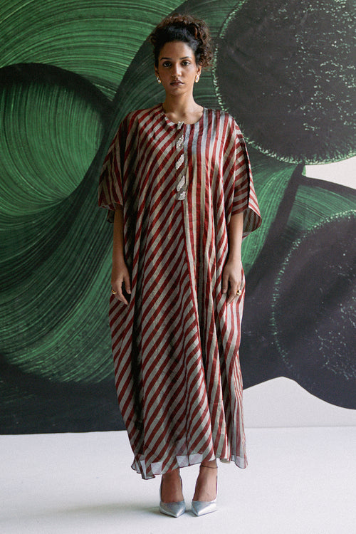 Stripes Kaftan Dress