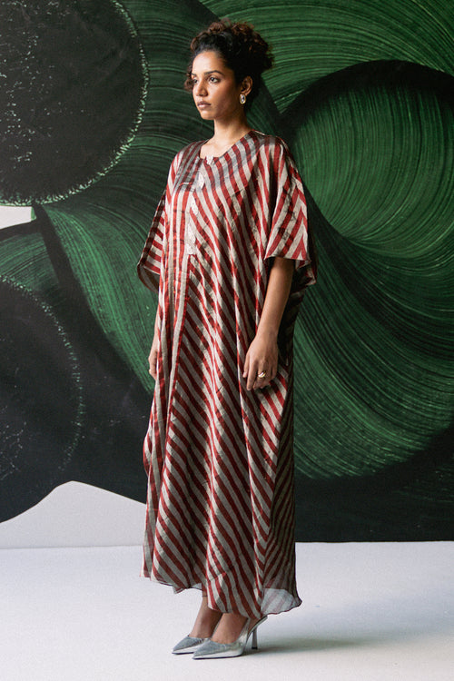Stripes Kaftan Dress