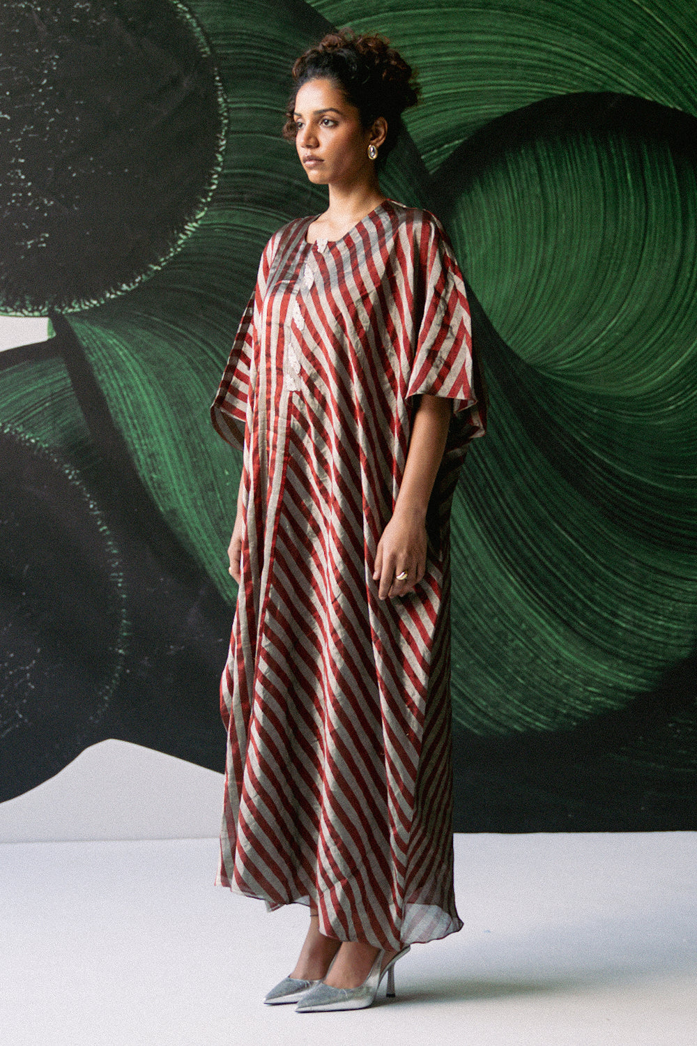 Stripes Kaftan Dress