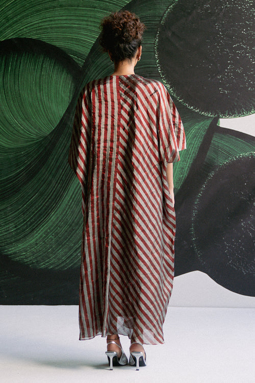 Stripes Kaftan Dress