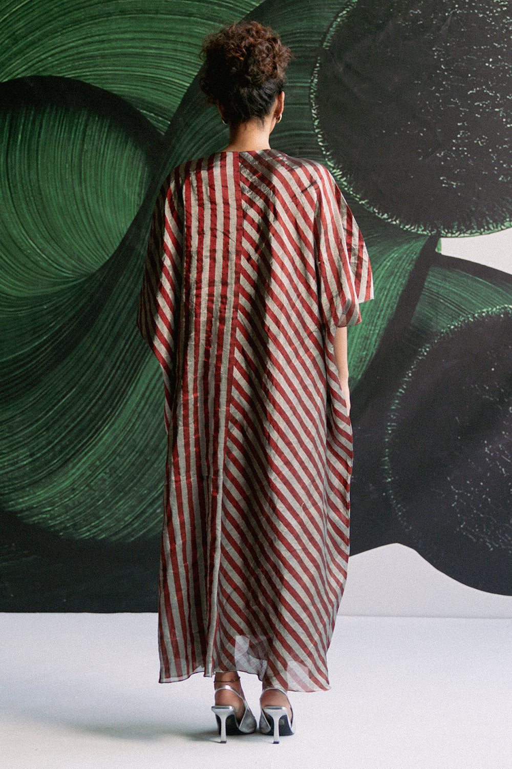 Stripes Kaftan Dress