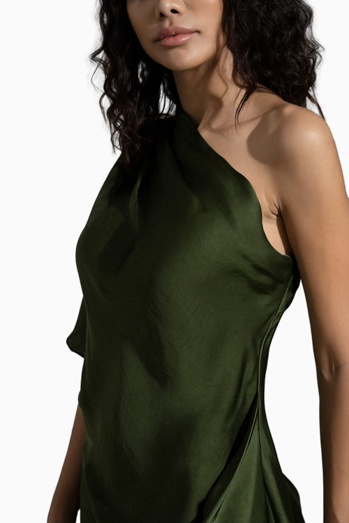 Alpas Dark Green Dress