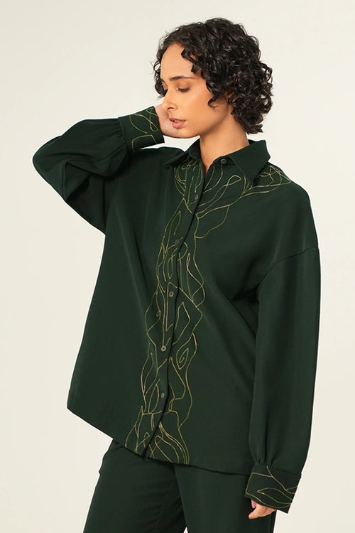 Forest Green Prism Shirt