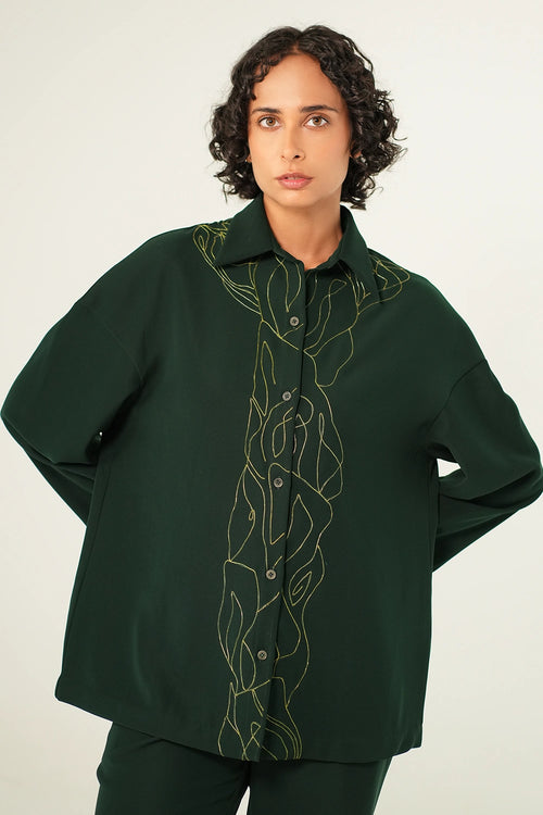 Forest Green Prism Shirt