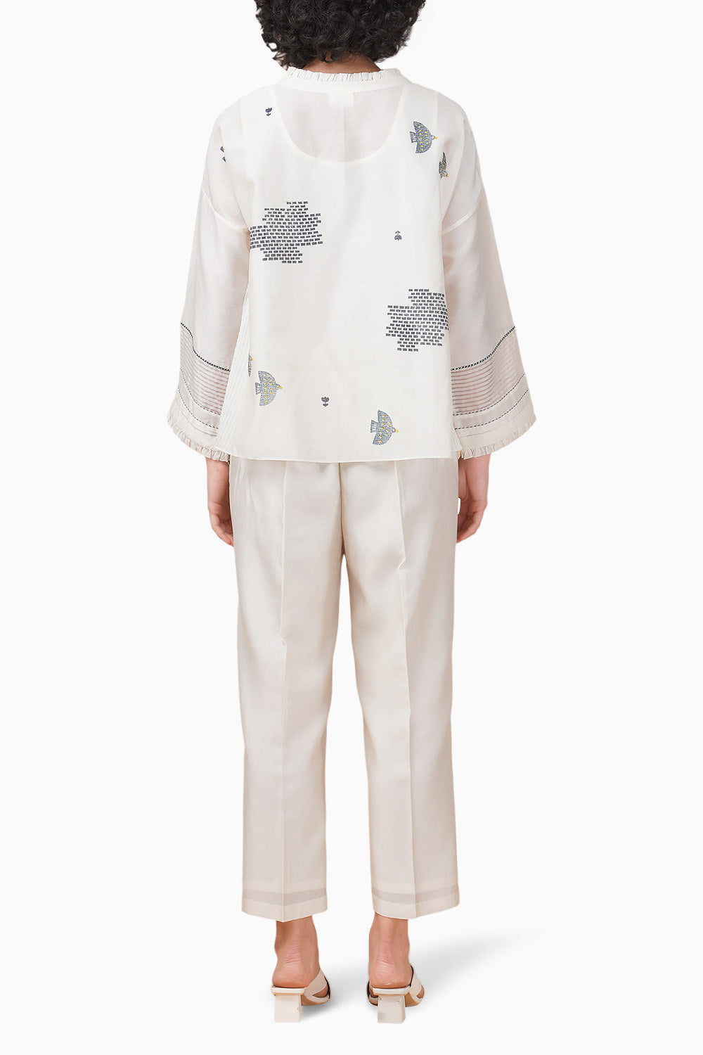 Indigo Hakoni Printed Ivory Shirt and Pant