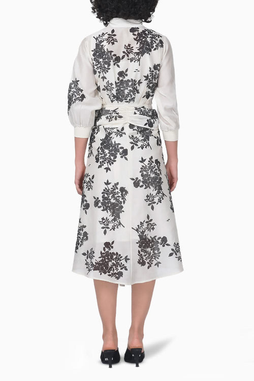Yuri Print Ivory Dress