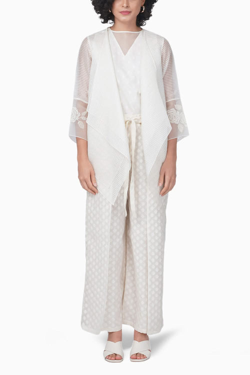 Bara Embroidered Double Layer Jacket and Pant