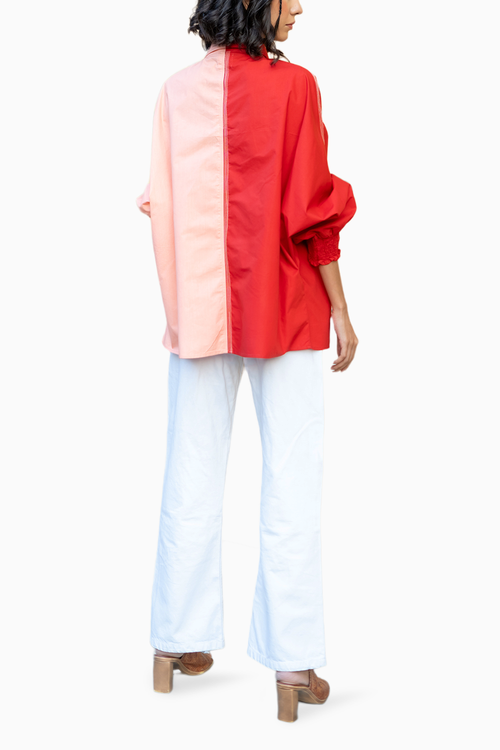 Red & Pink Lily Shirt