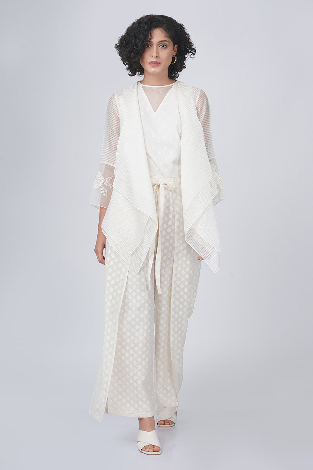 Bara Embroidered Double Layer Jacket and Pant