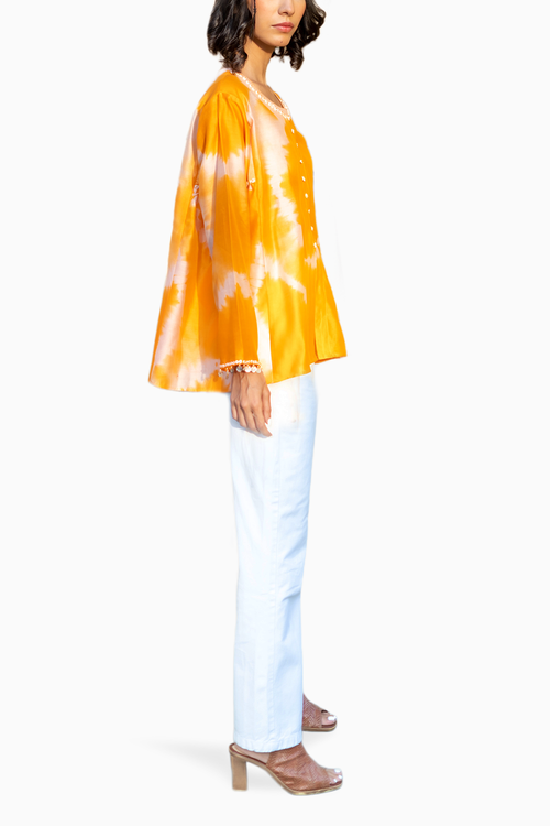 Tie Dye Orange Rogue Shirt