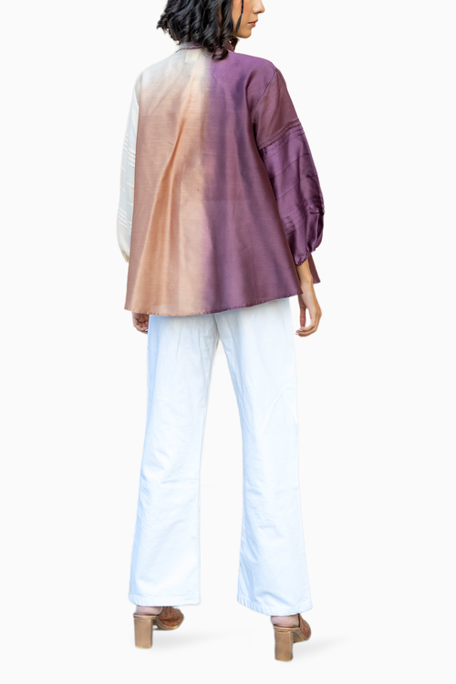Beige Shaded Monarch Shirt