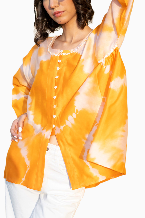 Tie Dye Orange Rogue Shirt