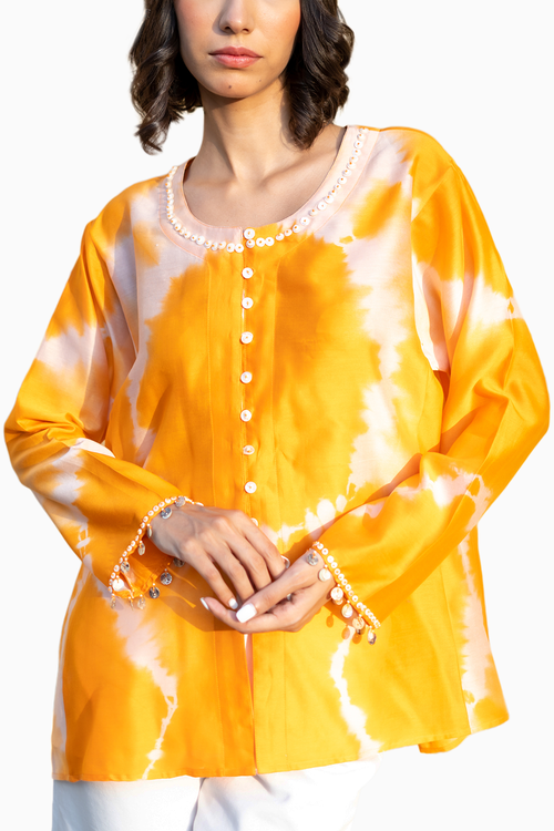 Tie Dye Orange Rogue Shirt