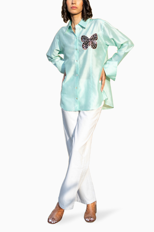 Mint Green Surfer Shirt