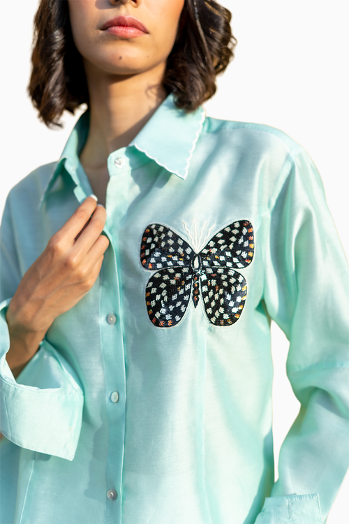 Mint Green Surfer Shirt