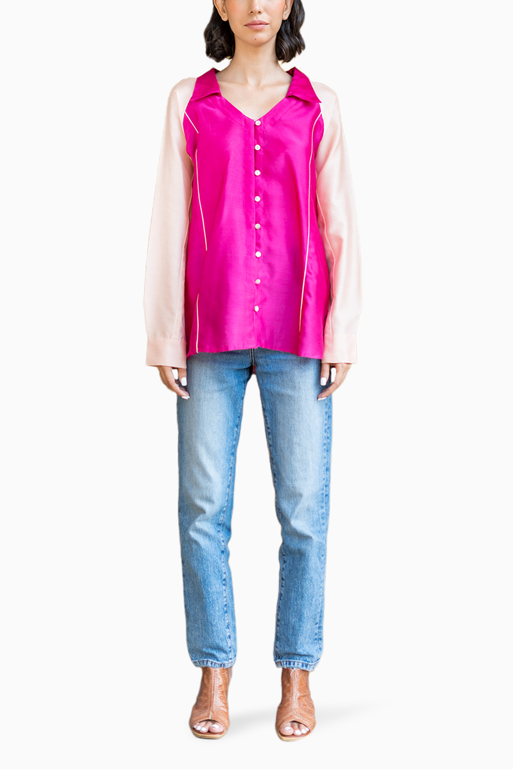 Fuchsia & Baby Pink Nova Shirt