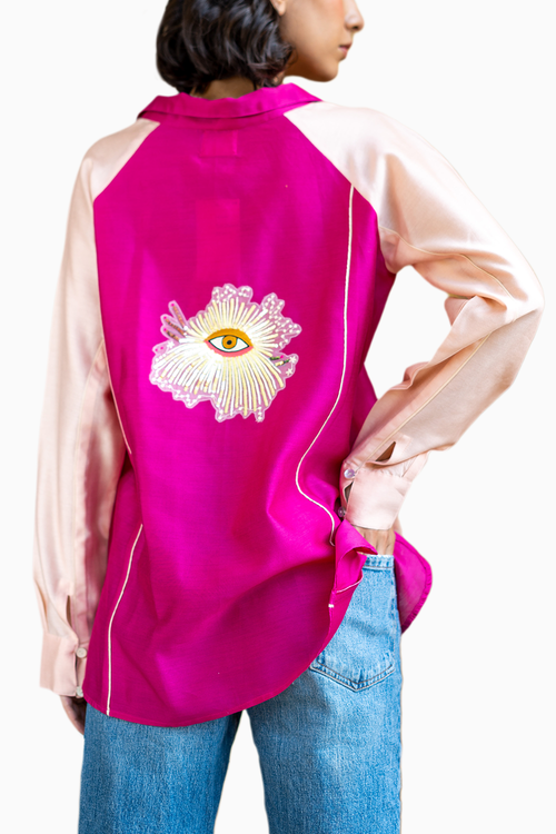 Fuchsia & Baby Pink Nova Shirt