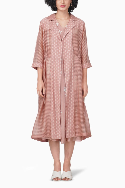 Yuri Printed Almond Jacket and Dress