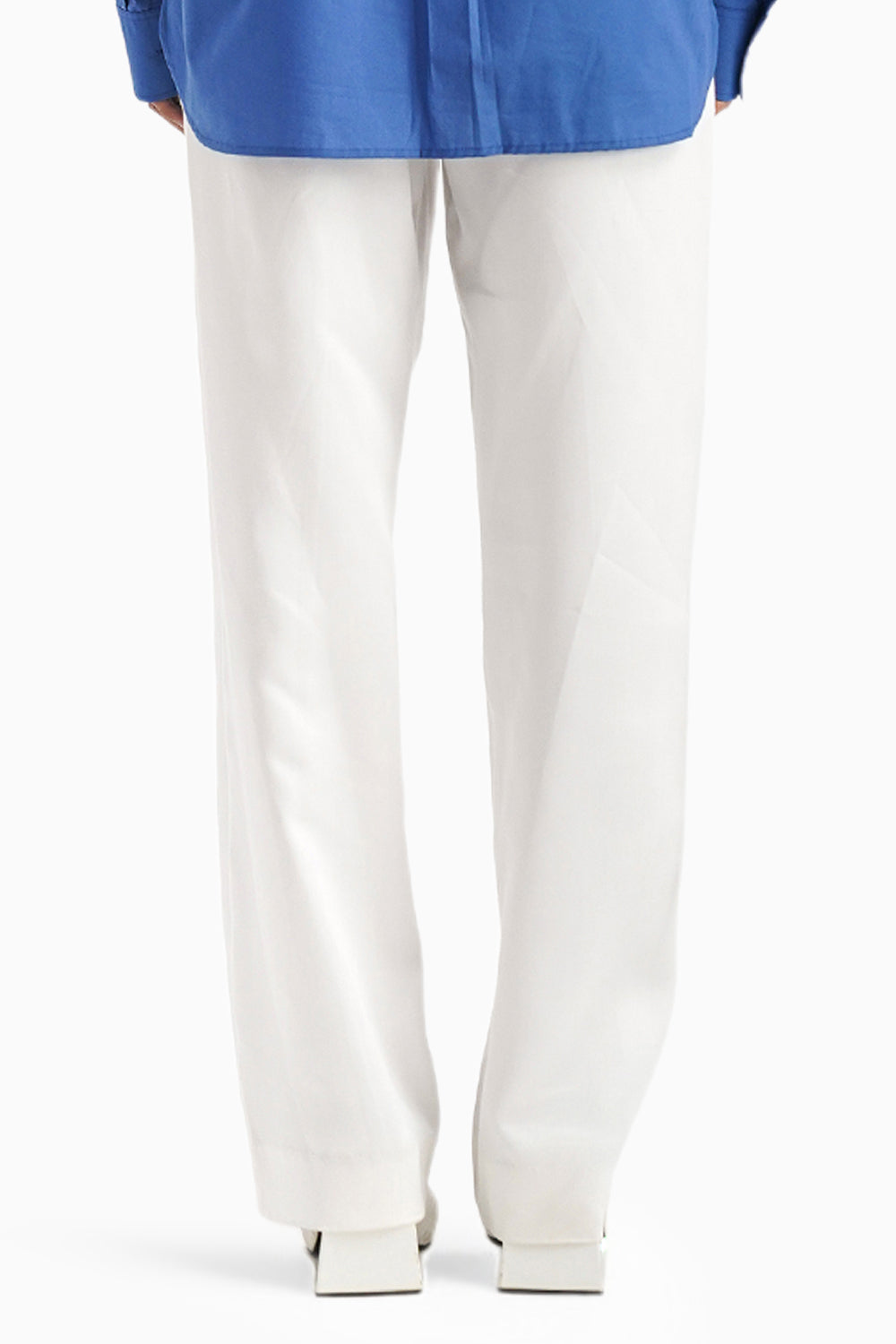 La Droite Off-white Panelled Pants