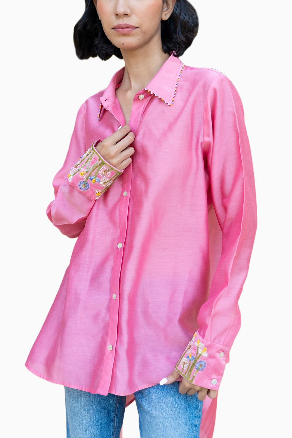 Bubblegum Pink Quill Shirt