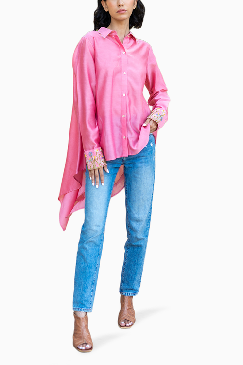 Bubblegum Pink Quill Shirt