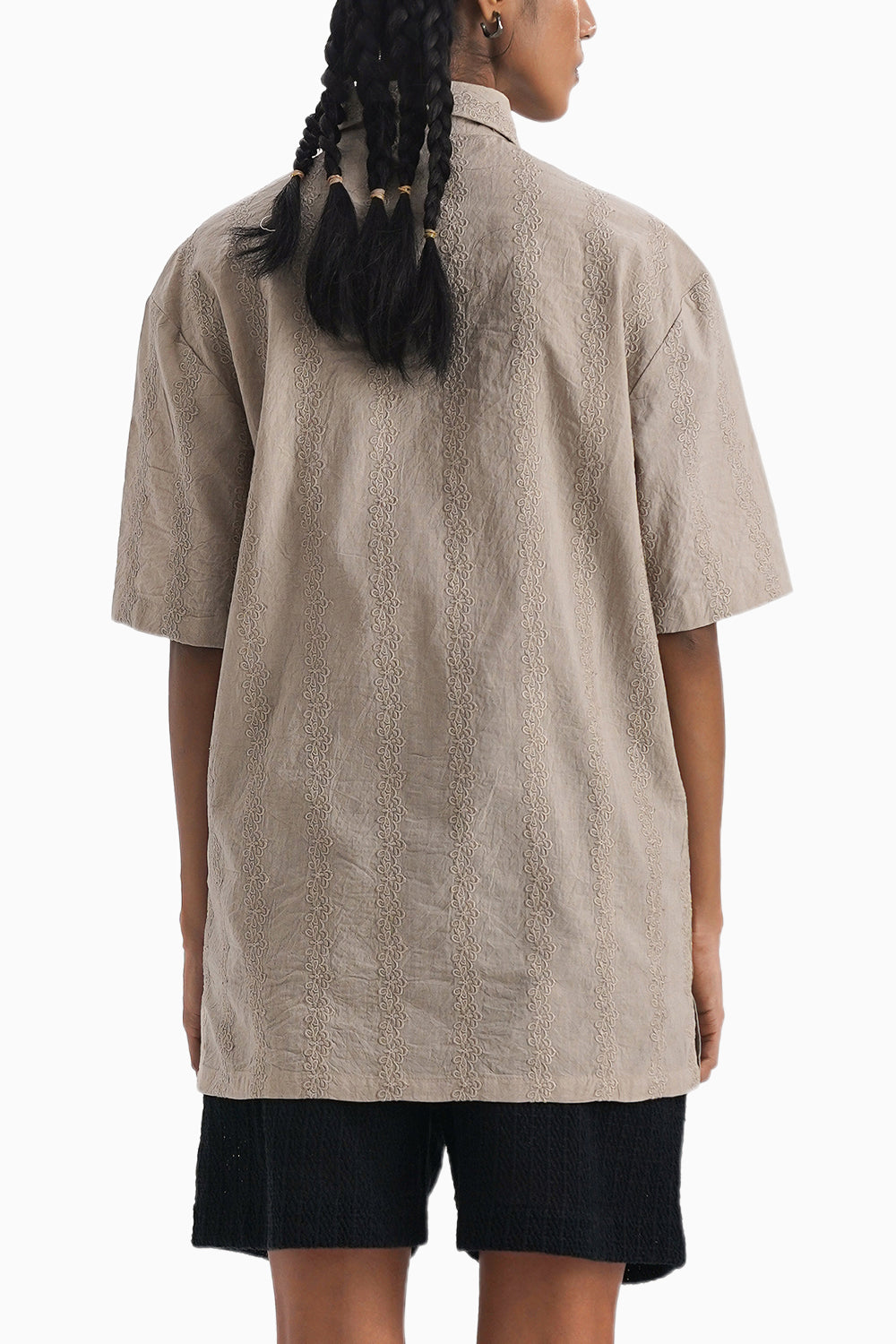 La Vigne Kantha Embroidery Shirt