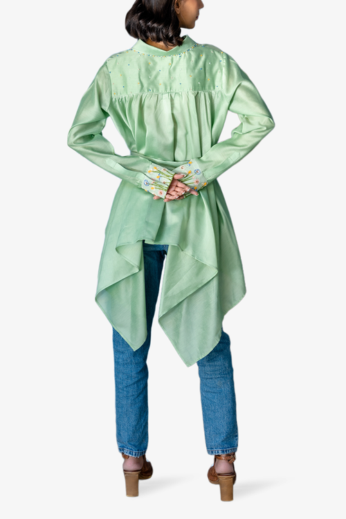 Mint Green Quill Shirt