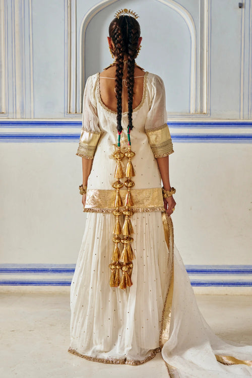 Ivory Straight Sharara