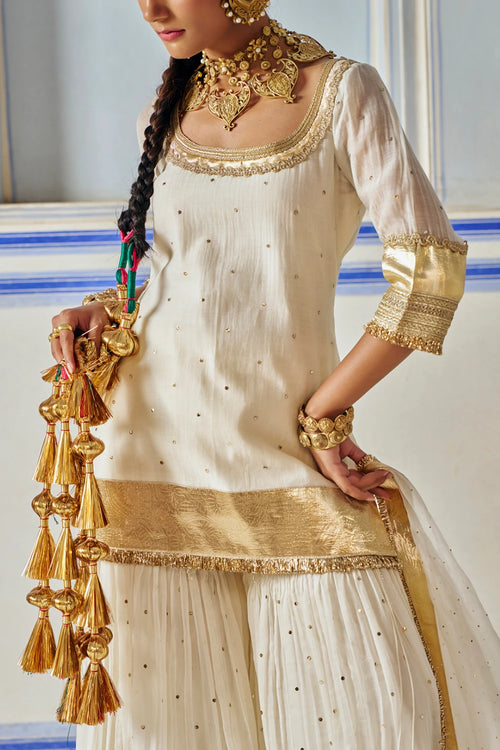 Ivory Straight Sharara