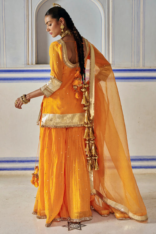 Saffron Straight Sharara
