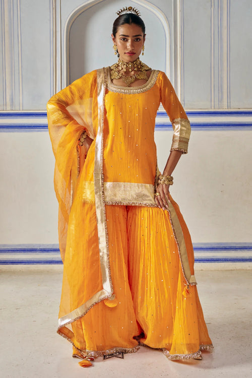 Saffron Straight Sharara