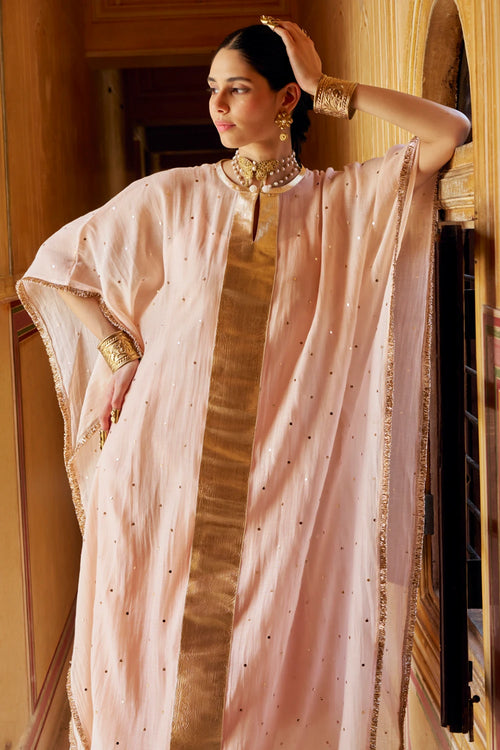 Vintage Blush Center Line Kaaftan with Pant
