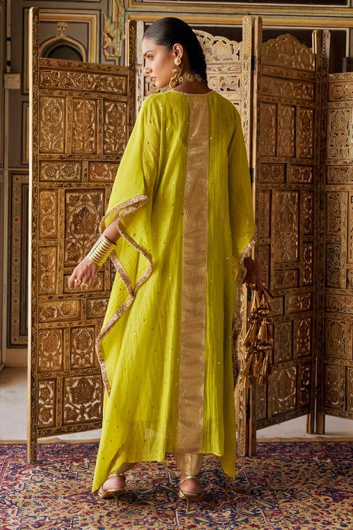 Citron Center Line Kaaftan with Pant