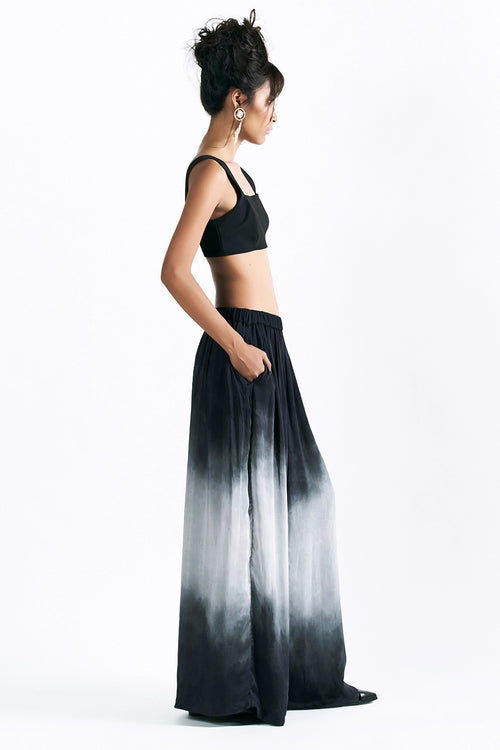 Charcoal Wide Leg Trousers