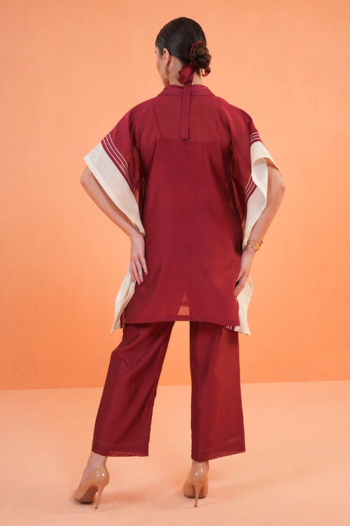 Maroon Medina Tunic Set