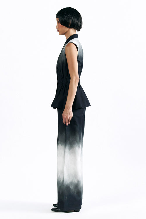 Midnight Wash Peplum Waistcoat