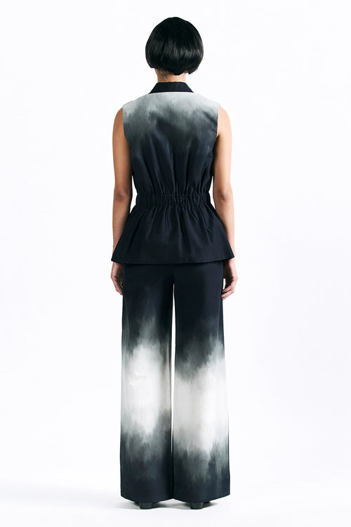 Midnight Wash Peplum Waistcoat