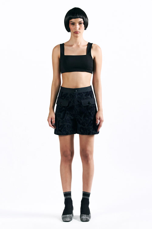 Velvet Blossom Shorts