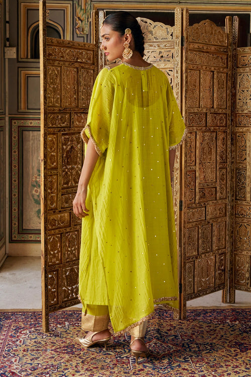 Citron Glass Kaaftan with Pant