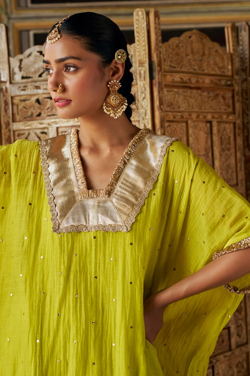 Citron Glass Kaaftan with Pant