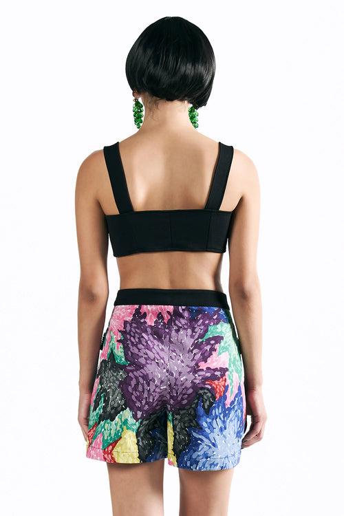 Mosaic Peonies Shorts