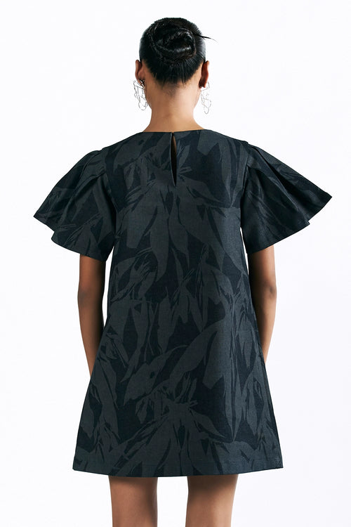 Etched Blossom Mini Dress