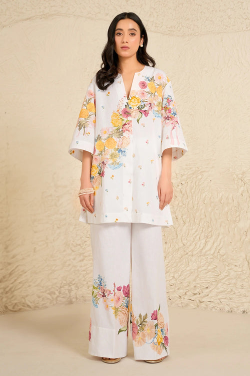 Gardenia Kurta Shirt Co-ord Set